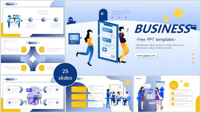 <b>Vector flat business PowerPoint templates</b>