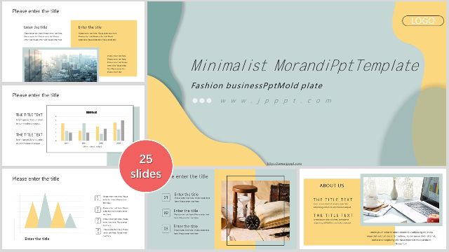 <b>Morandi color matching business ppt templates</b>
