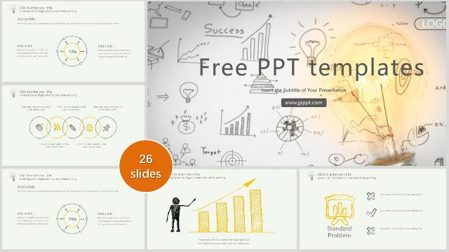 Hand drawn business PowerPoint templates