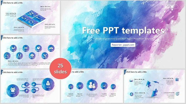<b>Watercolor style business PowerPoint Templates</b>
