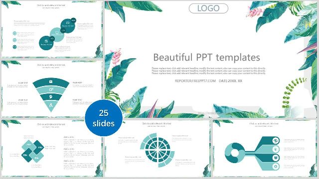 <b>Watercolor Plant Business PowerPoint Templates</b>