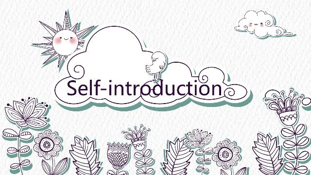 Paper cut style self introduction PowerPoint Templates