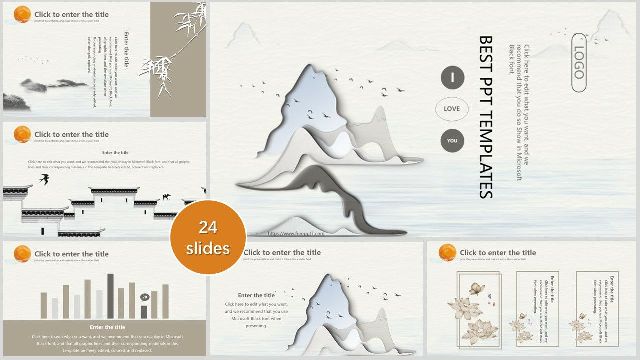 <b>New Chinese Style PowerPoint Templates</b>