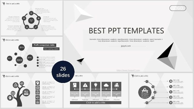 <b>Geometric polygon business PowerPoint Templates</b>