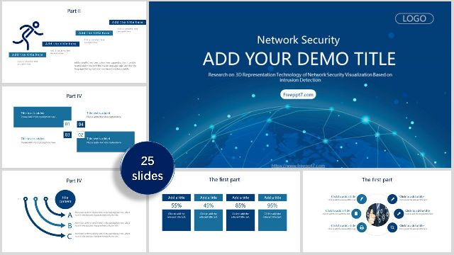 Dotted Planet Internet PowerPoint Templates