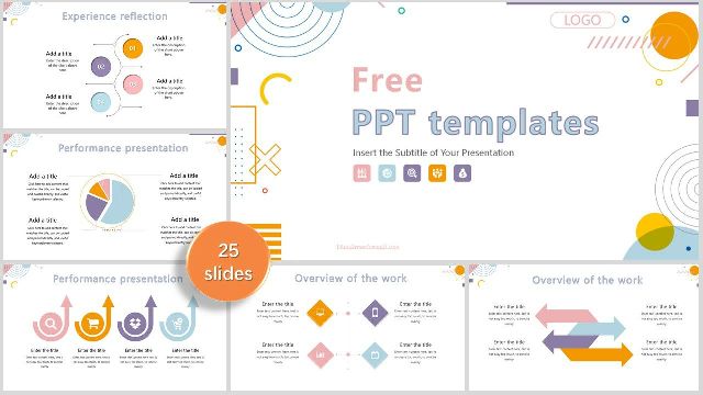 <b>Memphis style work summary PowerPoint templates</b>