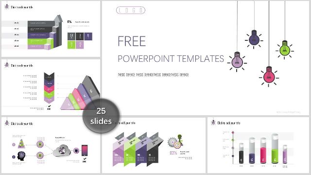 <b>Lit colorful light bulb PowerPoint Templates</b>