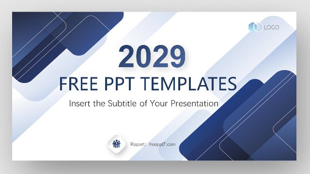 Excellent! Blue Debriefing Report PowerPoint Templates