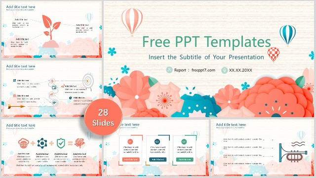 Exquisite art style Business PowerPoint Templates