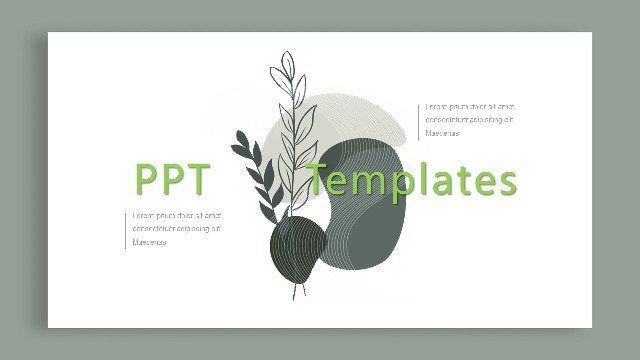 <b>Fresh and Elegant Art style PowerPoint Templates</b>