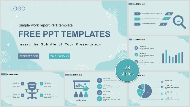<b>Awesome Simple Work Report PowerPoint Templates</b>