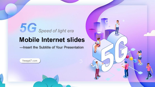 <b>Great! 5G Mobile Internet PowerPoint Template</b>