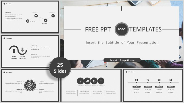 <b>Nice！Ins style business report PowerPoint template！</b>
