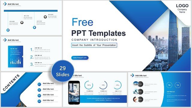 Exquisite! Company promotional PowerPoint templates