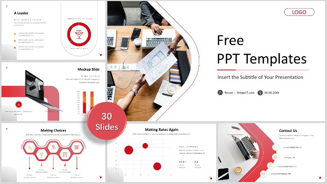 Nice! Simplified Business Report PPT Templates