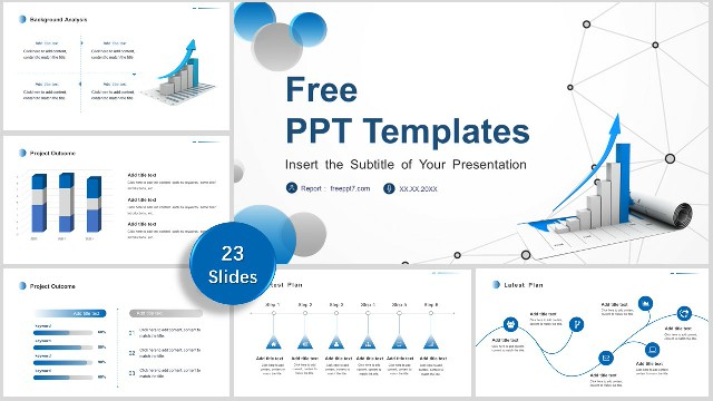 <b>Exquisite ! Blue Project Report PowerPoint Templates</b>