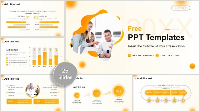 <b>The Vibrant Orange Work Report PowerPoint Templates</b>