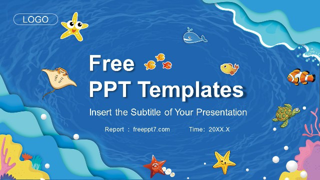 <b>Nice! Cartoon Ocean Wind PowerPoint Templates</b>