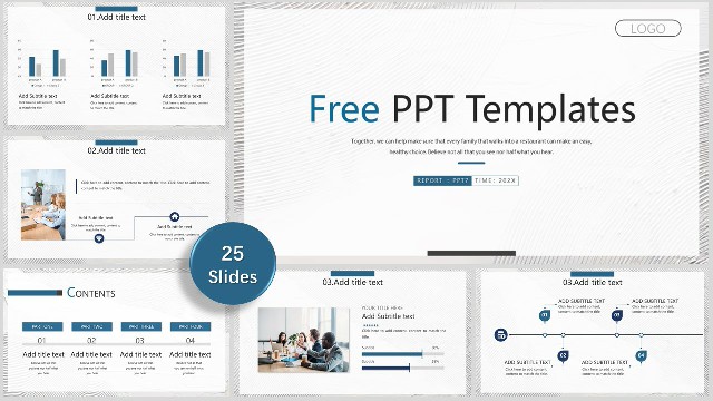 Good! Simple texture background business PowerPoint templat