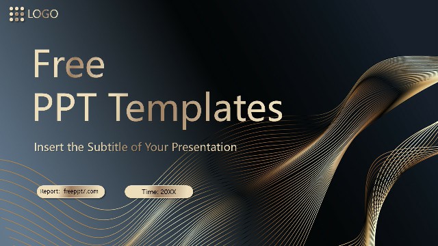 <strong>Black & Gold Business Summary PPT Template – 33 Dynam</strong>