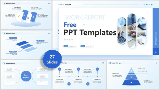 <strong>Blue Simple Style Professional Business PowerPoint Template</strong>